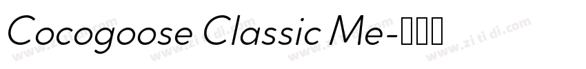 Cocogoose Classic Me字体转换